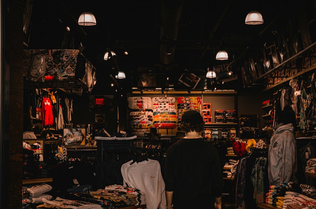 retail store interior with customers