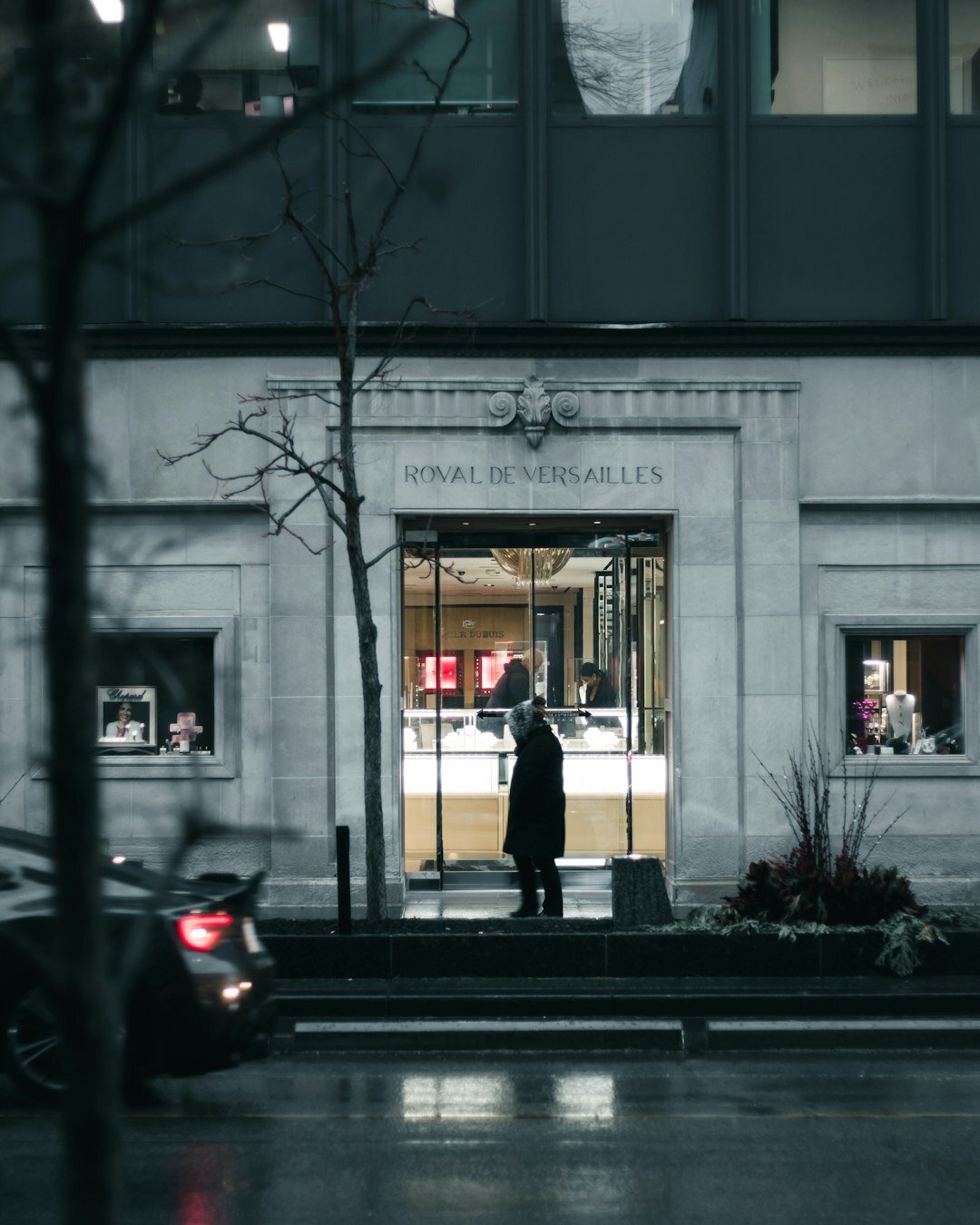 security guard in luxury store