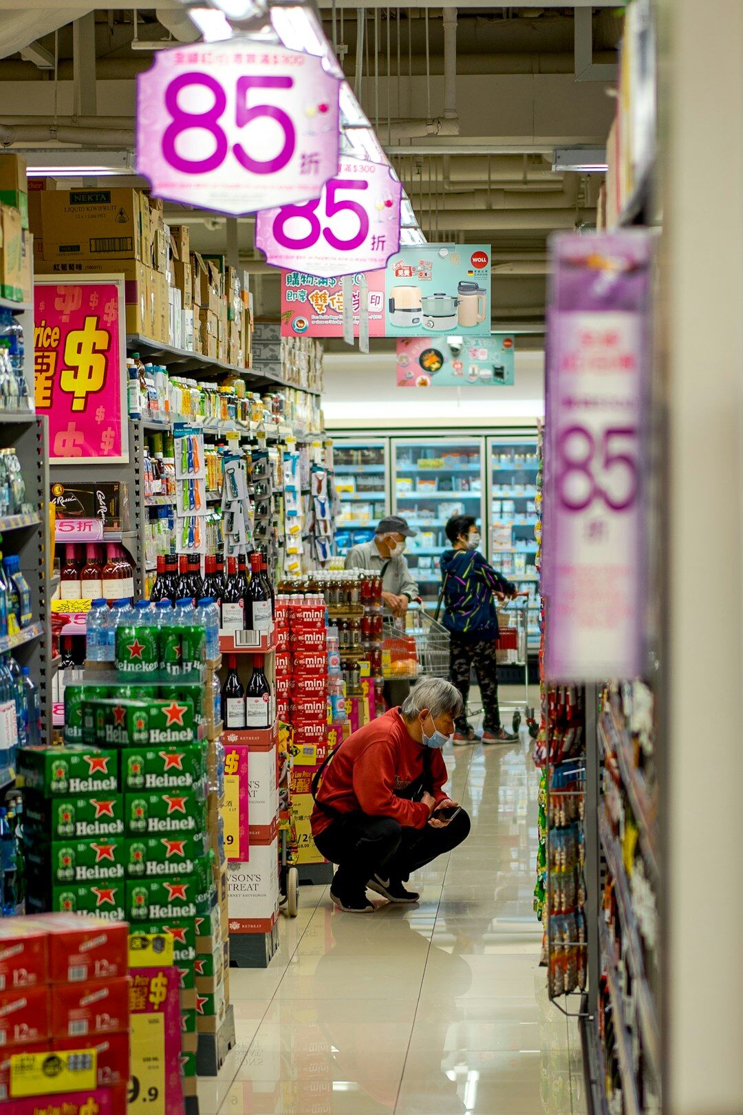 store detective watching customer