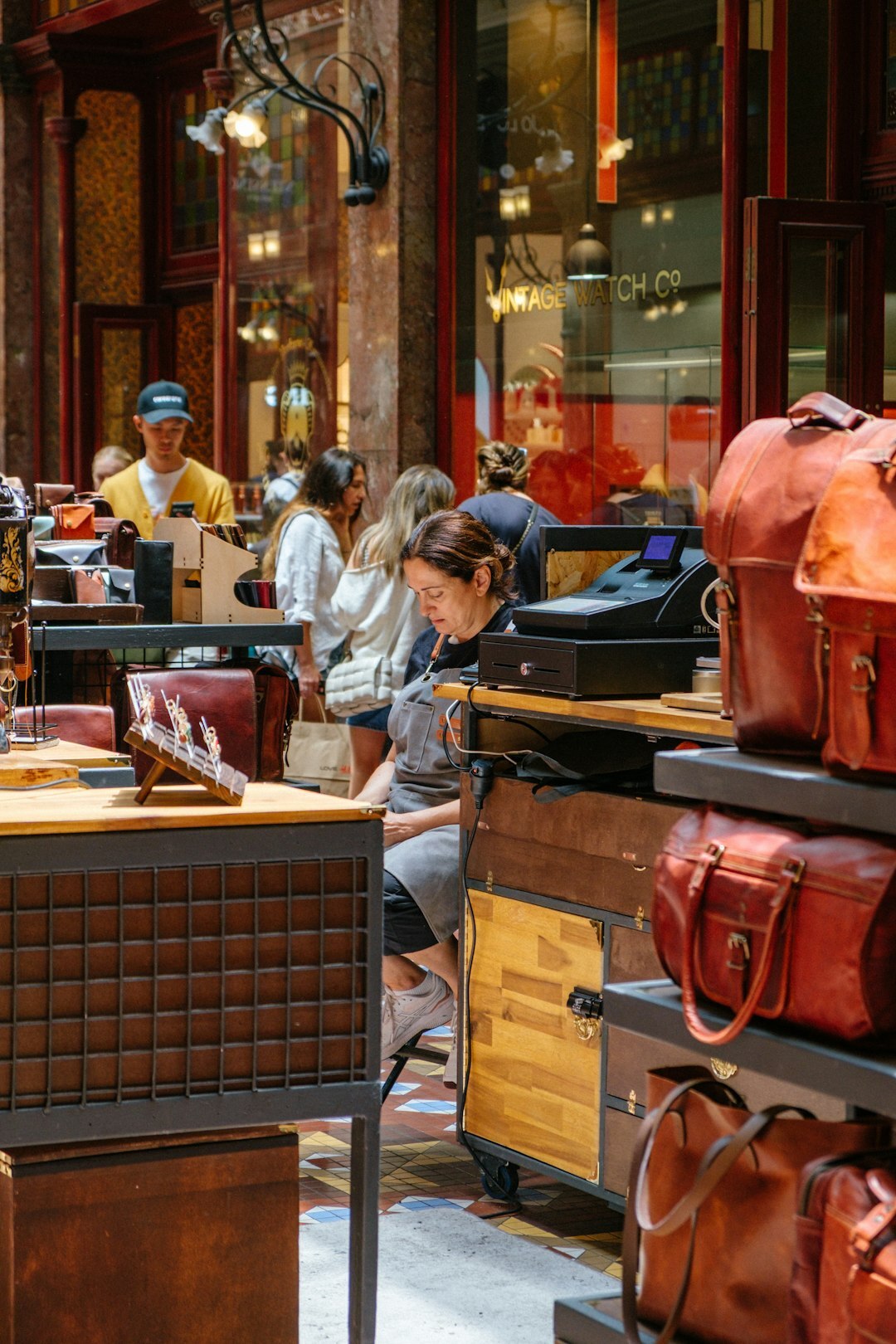 store interior with customers